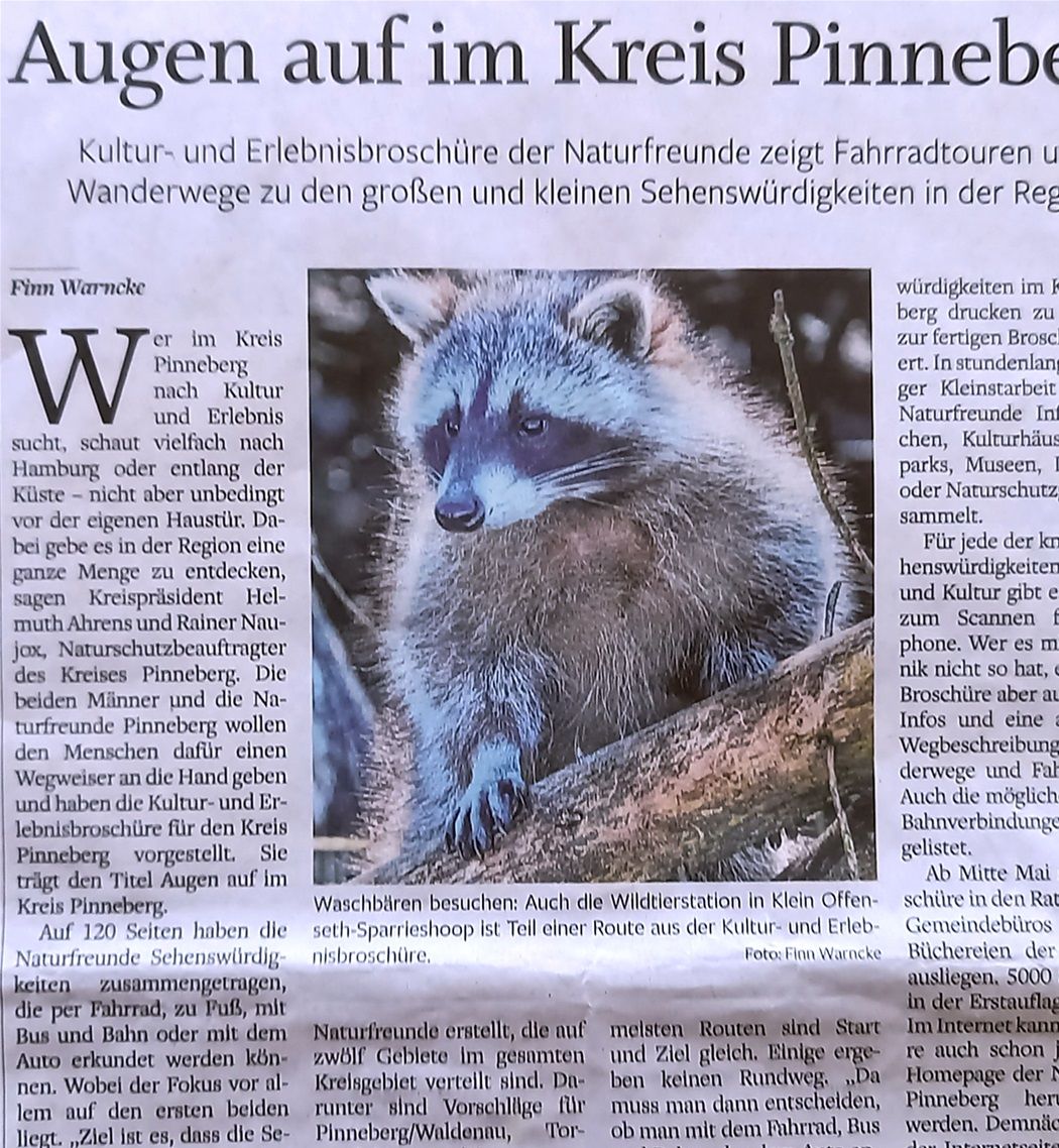 Pressemitteilung vom 30.04.2022 im Pinneberger Tageblatt